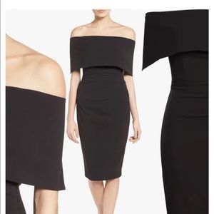 NWOT Vince Camuto Popover Cocktail Dress Sz 4 Black